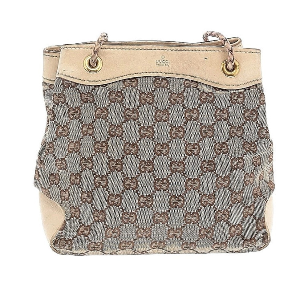Gucci Gg Canvas Gifford Tote White Beige